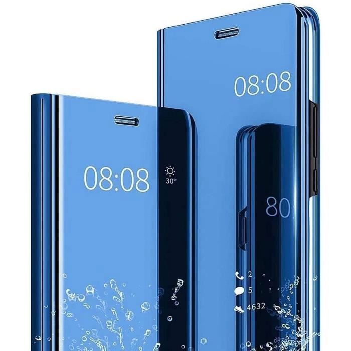 Coque de protection - Booling - pour Samsung Galaxy A35 5G - Bleu - Effet Chromé Miroir - Antichoc