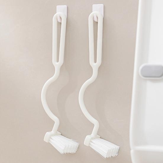 Туалетная щетка с удлиненной щетиной, S-образной головкой, без мертвых углов, настенная, с длинной ручкой, для удаления пятен, скребок для унитаза