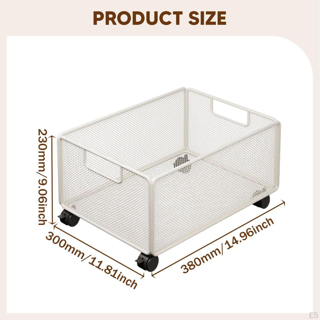 Сетчатый подвесной органайзер для файлов Тележка на колесиках Мобильная книжная полка Портативный