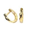 Hoop Earrings 18K Yellow Gold 18K K18 Hoop Ring Small Small for Both Ears [Barzaz]
