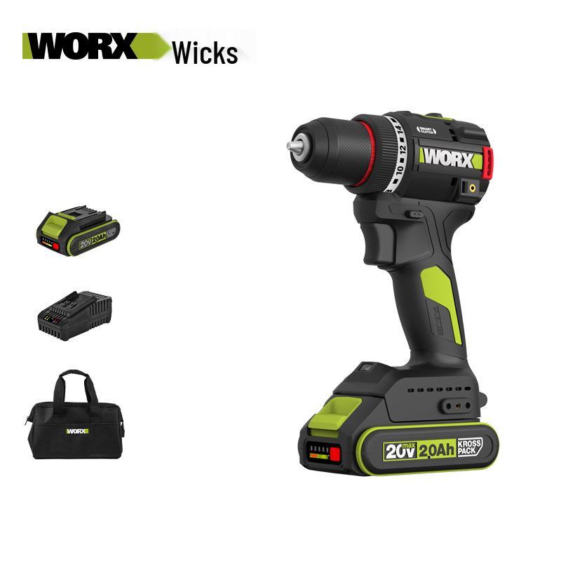 Wickes WU176 Беспроводная бесщеточная электрическая дрель-шуруповерт, 60 Н·м, Литиевая батарея, Пистолетная рукоятка