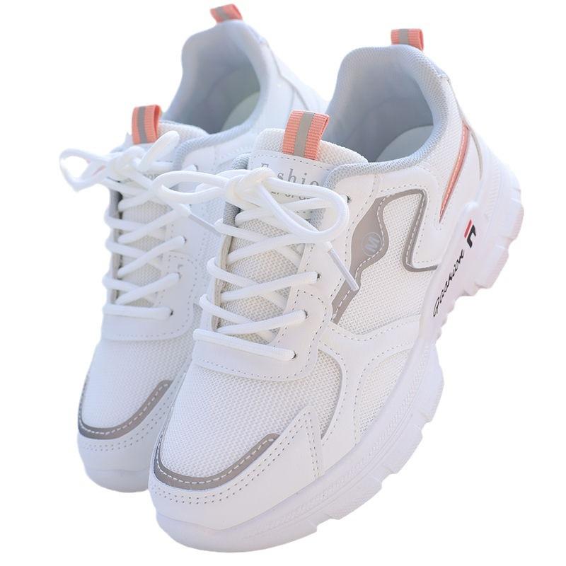 Dad Shoes Women's Spring and Autumn New Mesh Breathable Student Versatile Platform Casual Shoes Sports Thin Section Soft Bottom