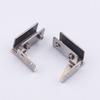 2PCS Zinc Alloy Glass Door Hinge Furniture Cabinet Door Hinge New Frameless Clamp  Glass Cabinet