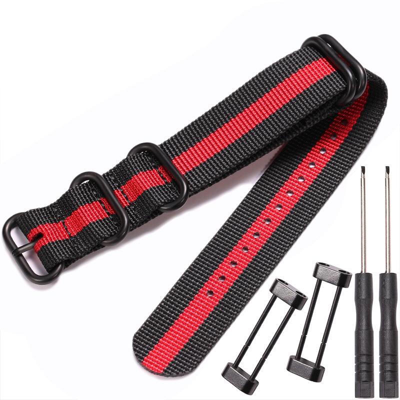 24mm Nylon Strap Suitable for Suunto Core Outdoor Sports Waterproof Female Bracelet Men Smartwatch Band Watch Accessories
