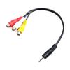 Видео удлинитель аудио мужской к женский 3,5 мм Mini AV TO 3 RCA адаптер кабель шнур для ТВ DVD разъем