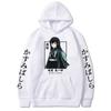2024New Anime Demon Slayer Muichiro Tokito Graphic Hoodies Pullover Harajuku Streetwear Cartoon Casual oversized man Sweatshirt