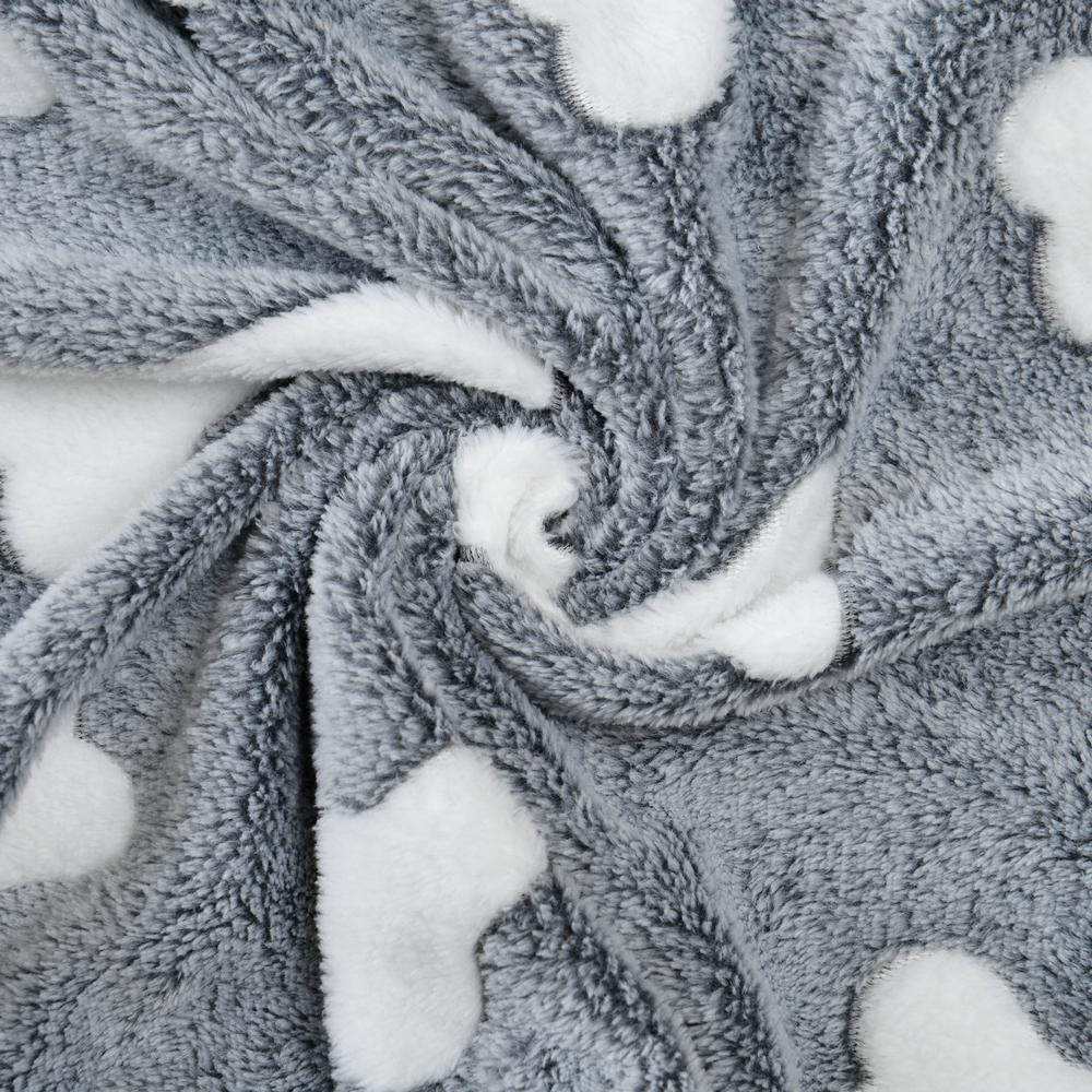 Soft Fluffy Pet Blanket Bone Print Bed Mat For Small Medium Dogs Cats Warm Cozy Kitten Mattress Chihuahua Pug Yorkshire Supplies