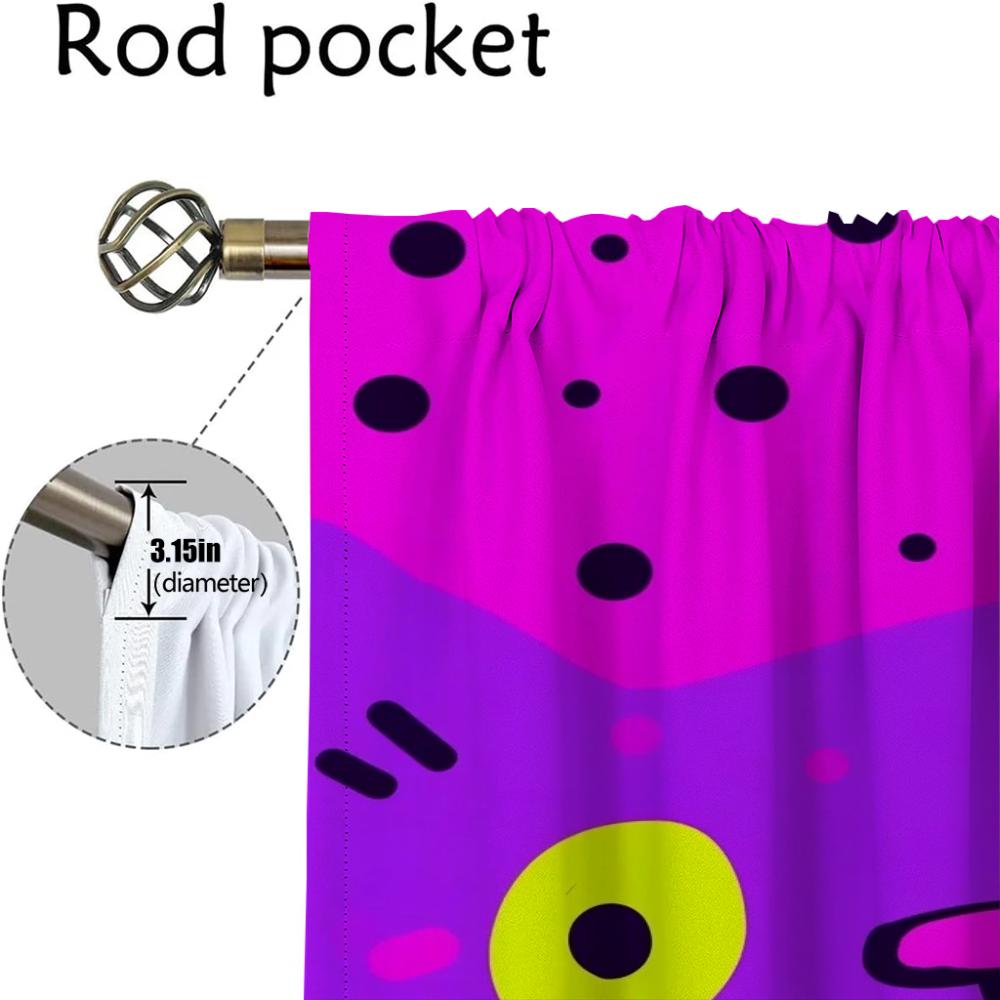 Home Interior Curtains for Camera Funny Cat Curtains Child Room Tulle for Bedroom Living Room Curtain Halloween Decoration Panel