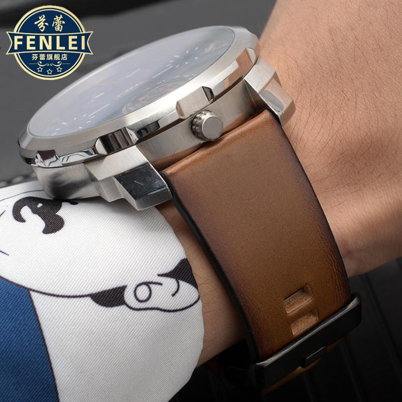 Для Diesel DZ7406 DZ7408 DZ4476 DZ4343 DZ4318 Ретро Кожаный Браслет Мужской Ремешок для Часов Коричневый Ремешок 22мм 24мм 26мм Браслет