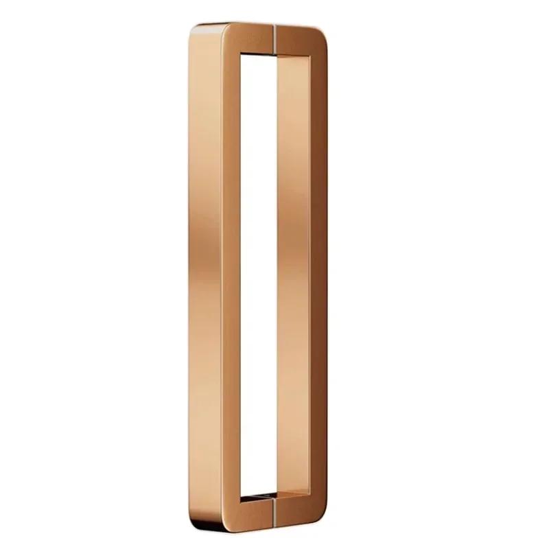 1 пара Ручка для стеклянной двери Квадратная трубка из нержавеющей стали Ручки Щетка Толстая Ручки для раздвижной амбарной двери Кухонные Ванные Аксессуары