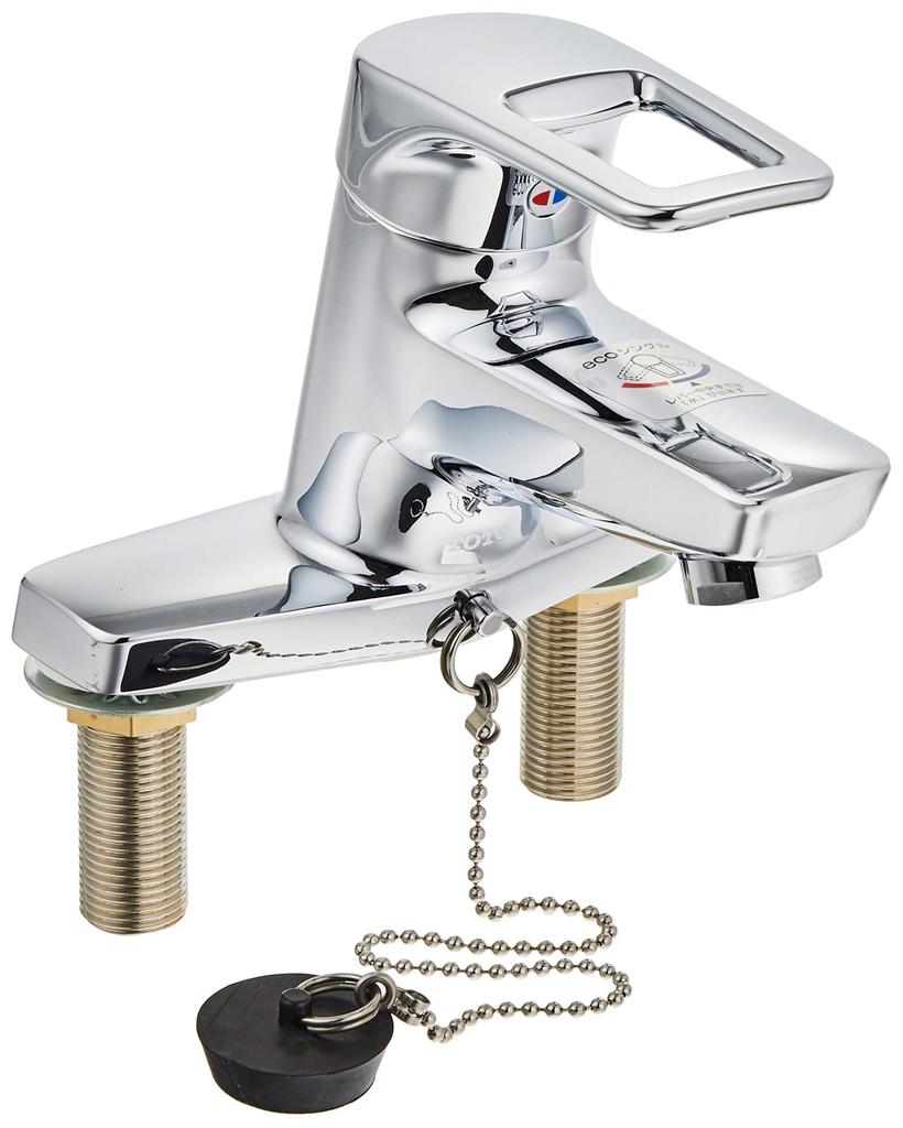 TOTO Washroom Faucet with 2 Eco Rubber Stopper Type TLHG30EGR Stand, Holes, Single, (Replacement)