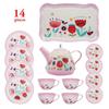 Metal Material Teapot Kitchen Toy Role Play Afternoon Tea Pretend Play  Boys Girls