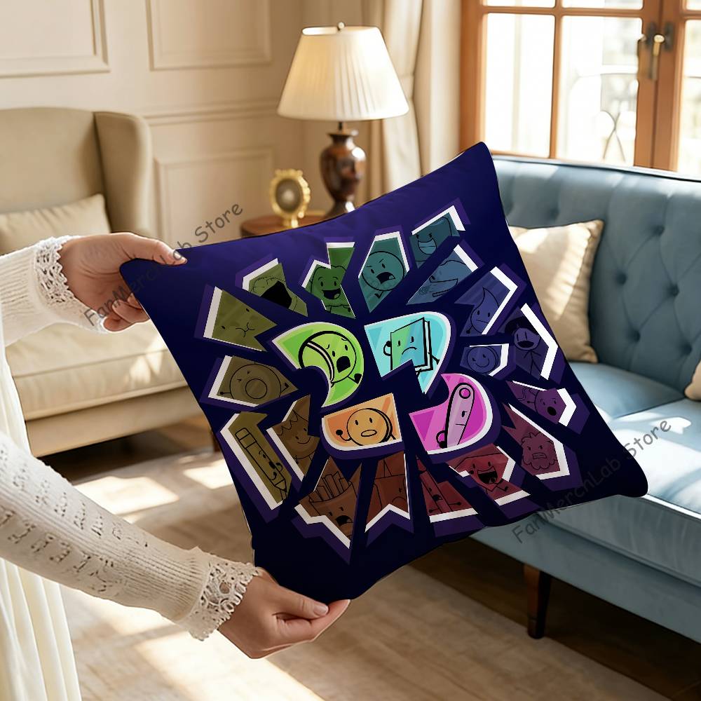BFDI BBattle for Dream IslandS Pillowcase Pillowslip Cushion Plush Boys Girls Cartoon Anime Kawaii Decoration Birthday Gifts