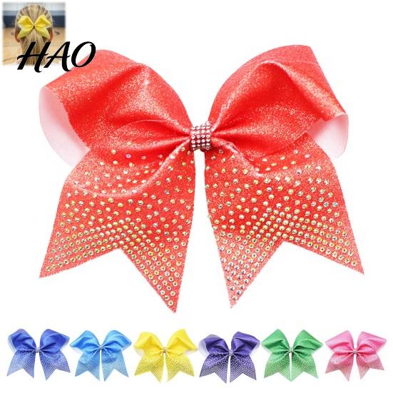 Decorative Hair Clips for Sports Sparkling Bow Clip, Glitter Sequin Clip Cheerleading Durable Ties Dancing Performance And Dance Team Accessories,