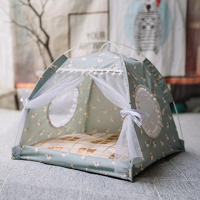 Sweet Princess Cat Bed, Foldable Tent, Dog House, Kitten Basket Beds, Cute Cat Houses, Home Cushion, Pet Kennel Products