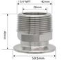 1/4" 3/8" 1/2" 3/4" 1" -4" NPT Наружная резьба x 0.5" 0.75" 1.5" 2" -4" Соединение Tri Clamp Трубопроводная арматура Нержавеющая сталь 304 316L Санитарная