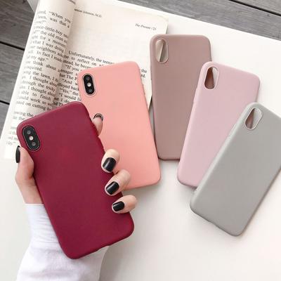 Ударопрочный матовый силиконовый чехол для телефона для iPhone Xs Max XR XS X S Роскошный силиконовый бампер Мягкая крышка из ТПУ Capa