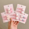 2Pcs/set Candy Color Rabbit Hair Clip Headwear Barrettes Fashion Hairpin Girls