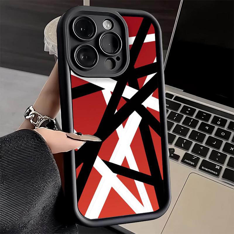 Чехол для телефона iPhone 17 Air 16E 15 16 Pro Max Эдди Ван Хален Графический Чехол с гитарой 14 Plus 13 12 Mini Мягкий силиконовый Funda