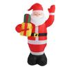 1,5 м Длинный Рождественский надувной светящийся Санта-Клаус взрывается украшением двора на праздничную вечеринку