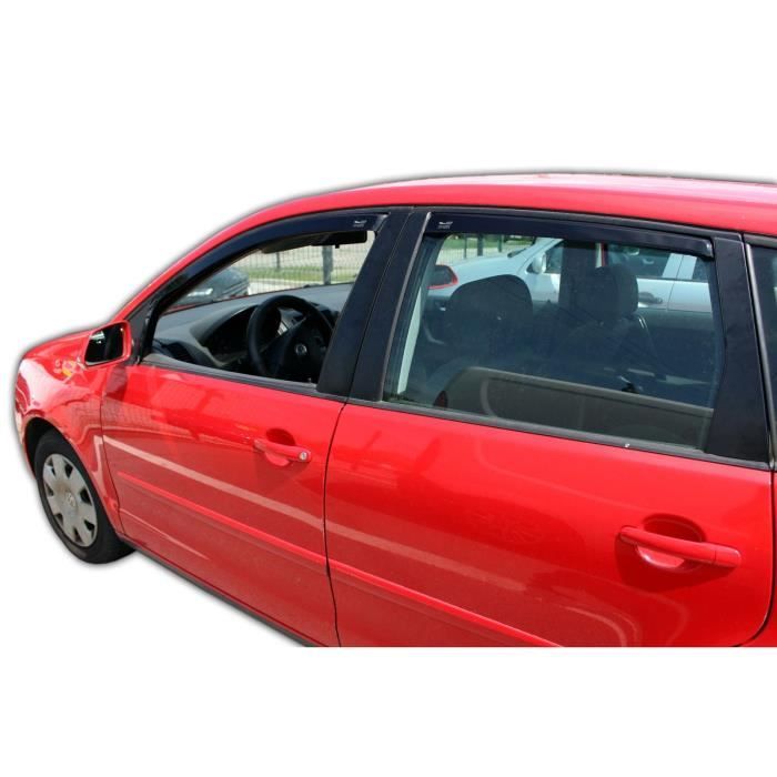Déflecteurs d'air - J&J AUTOMOTIVE - Heko - Fumé - Pour Volkswagen Polo 4 9N 5P - 2002-2009