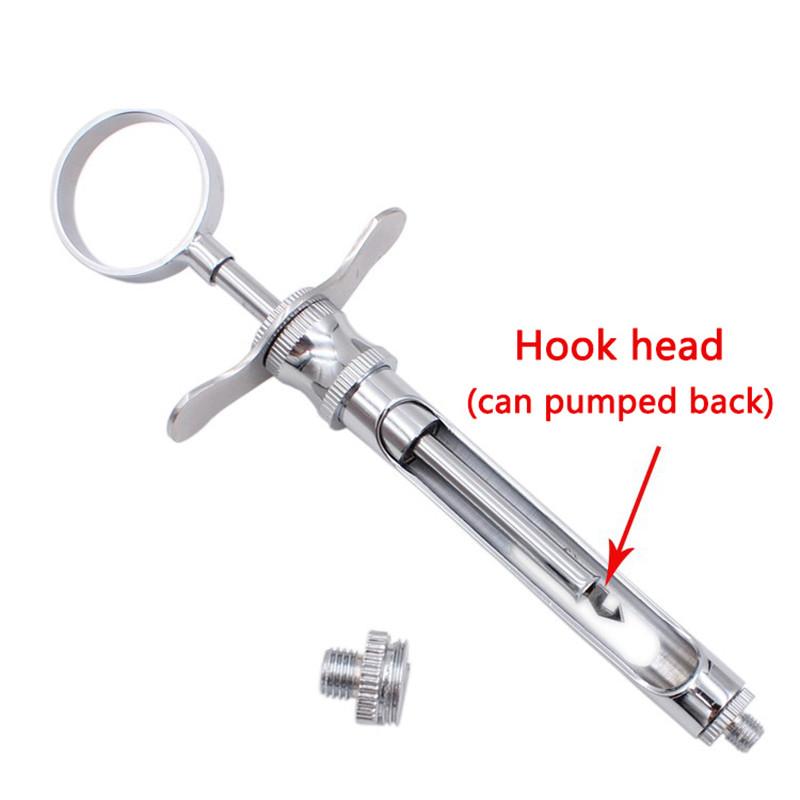 Стоматологический шприц из нержавеющей стали, хирургический инструмент для ухода за зубами, количественный тип пресса, шприц с крючком/острая головка