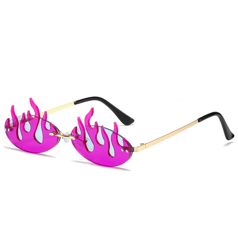 Солнцезащитные очки Hip Hop Flame Isn't — это очки с двойными линзами, забавные контрастные солнцезащитные очки для женщин
