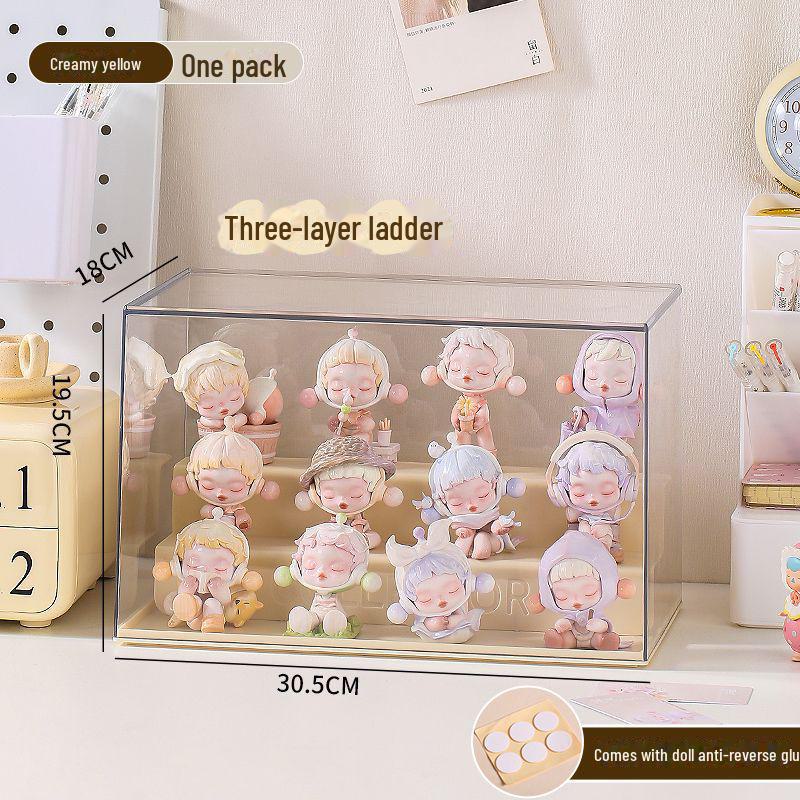 Прозрачный акриловый ящик для хранения LEGO и моделей, пыленепроницаемое матовое покрытие