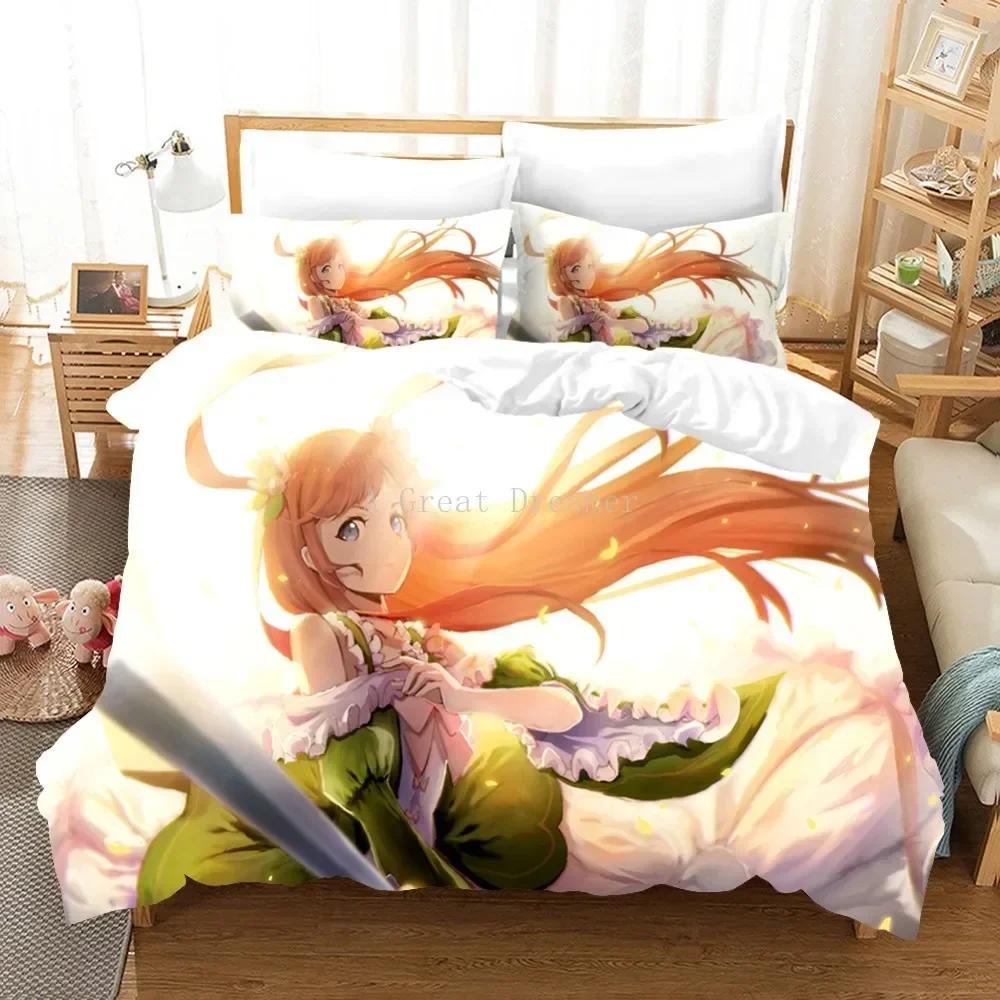 3D Печать RE Zero Рем Рам Аниме Комплект Постельного Белья Пододеяльники Наволочки Одеяло Комплекты Постельного Белья Постельное Белье