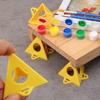 10PCS Plastic Pyramid Triangle Stands Tapered Woodworker's Paint Bracket  Painting Accessories