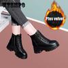 Women Winter Snow Boots  High-top Shoes Casual Woman Waterproof Warm Leather Ankle Boots Female High Quality Plush Inner Boots