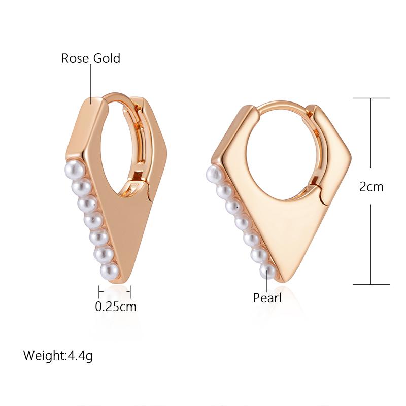 Женские серьги-капли Kinel с жемчугом, свадебные украшения цвета розового золота, изысканные серьги