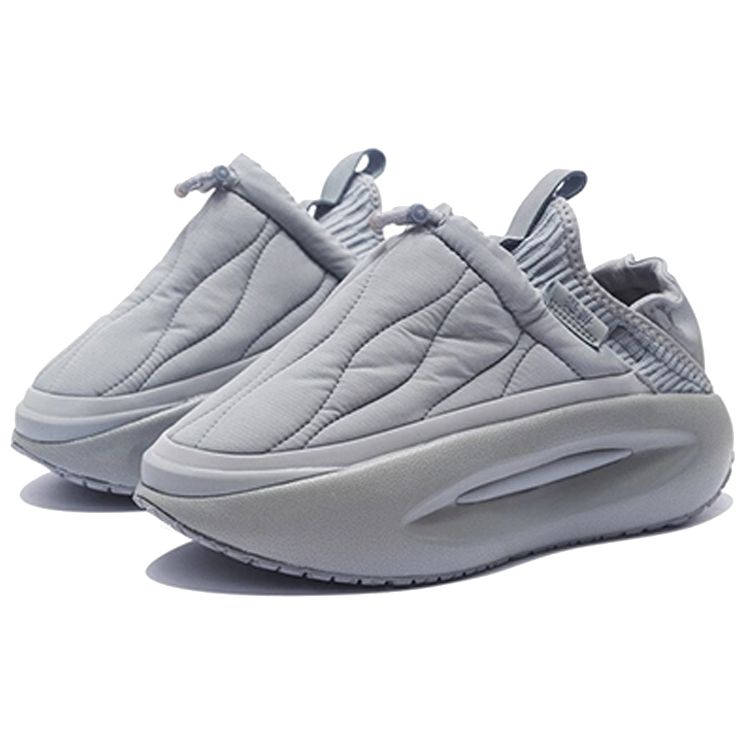 Li Ning Cloud Travel Fluffy One-Piece Woven Lightweight High Resilience Trendy Low-Top Sports Casual Shoes Men Sneakers Shark-Gray AZGS145-3