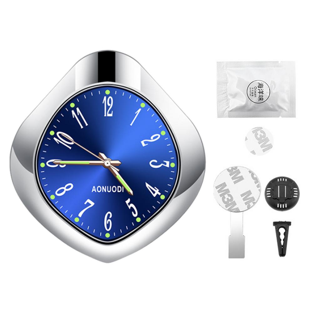 Ароматизатор для вентиляционного отверстия автомобиля Ароматизатор для автомобиля Аромат для вентиляционного отверстия в форме часов Духи для вентиляционного отверстия Светящийся автомобильный декор Автомобильные освежители воздуха для автомобиля