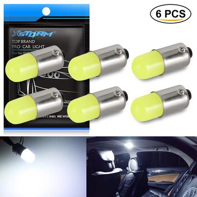 6 шт. T4W H6W светодиодные лампы BA9S T11 Canbus 3D освещение салона автомобиля авто купольная лампа для чтения номерного знака 12 В белый