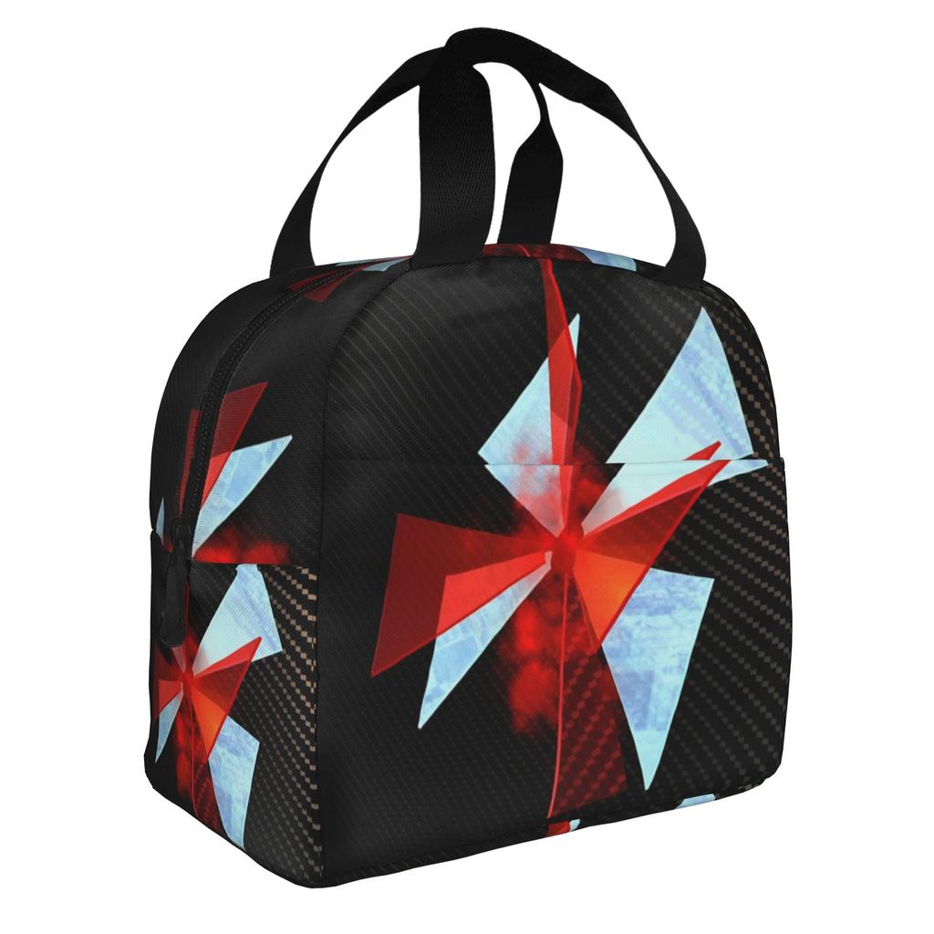 Custom Corporation Umbrellas Insulated Lunch Bags for Women Men Horror Video Game Resuable Thermal Cooler Food Lunch Box School
