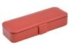 COBU Новый пенал из натуральной кожи с магнитной застежкой C14 ( со съемным держателем для ручек и отделением для ластика) (красный)