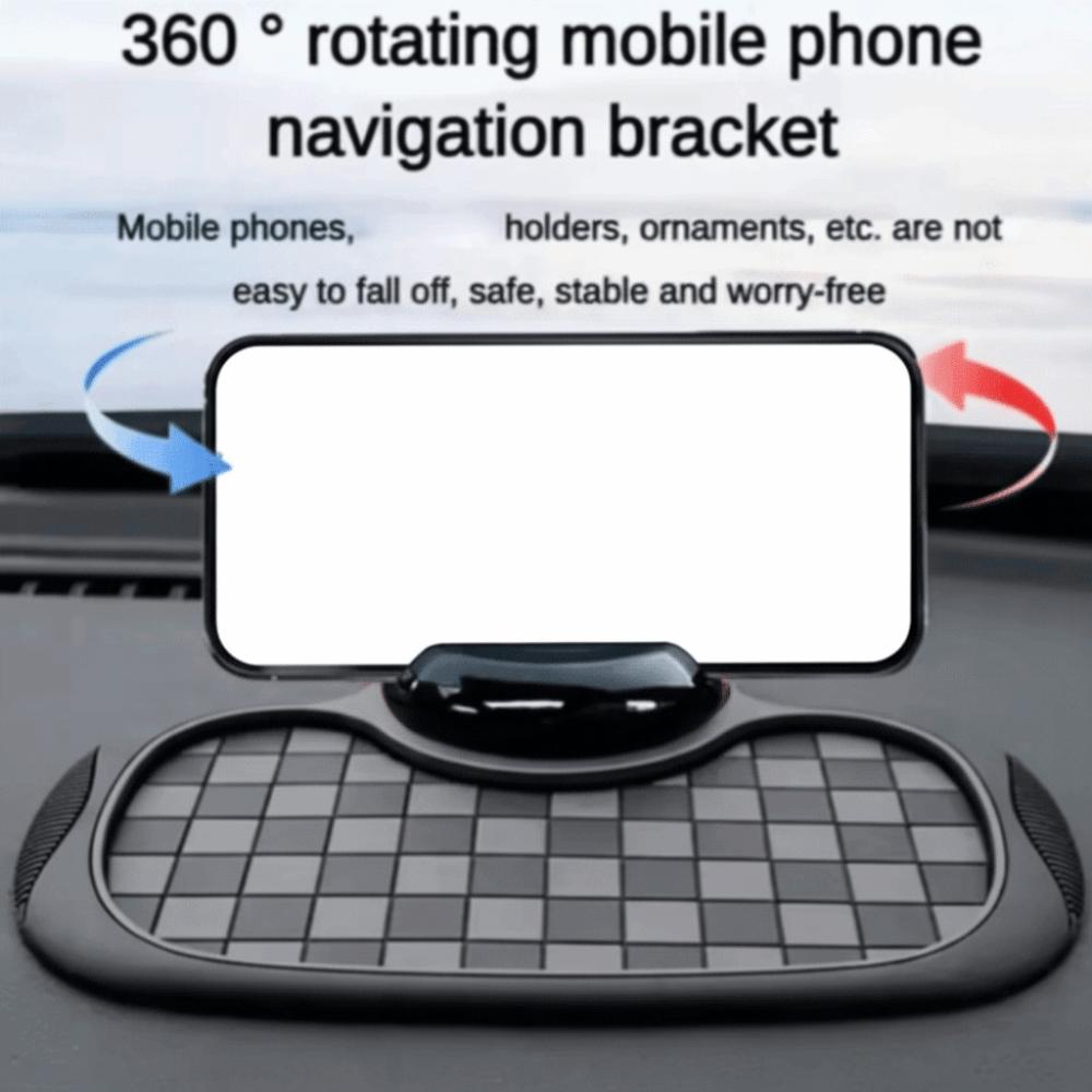 Three-In-One Design Car Phone Holder Non-Slip Pad Phone Holder Auto Organization