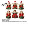 DIY Holiday Crafting Pieces 6/10/12/24/36PCS 2D Flat Wooden Angel Christmas Ornaments Hanging Decorations for Xmas Retro Style Ornaments Tree Wall,