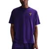 Футболка мужская с принтом, круглым вырезом и коротким рукавом, топы, фиолетовый, HJ3318-504