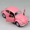 Классический 1967 Volkswagen VW Classic Beetle Bug, винтажный масштаб 1/36, литой под давлением металл, модель автомобиля с откидной спинкой, игрушка для подарка/детей