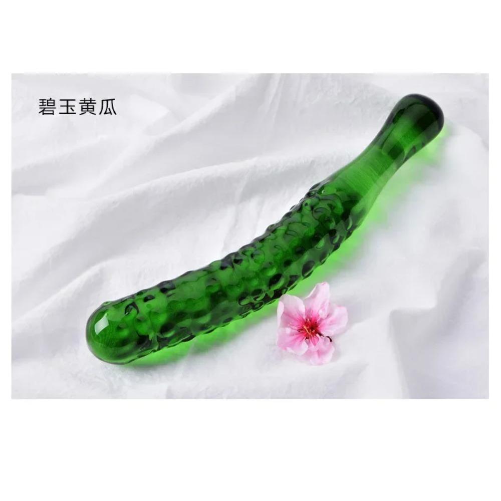 Стеклянный дилдо satisfyer Искусственный пенис Реалистичные секс-игрушки Для женщин Фруктово-овощной вибратор Мастурбация попа Анальная пробка