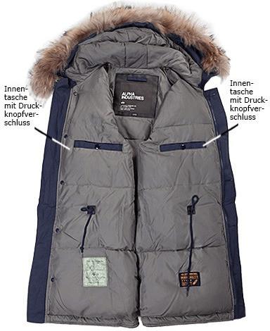 Зимняя куртка Alpha Industries Polar Jacket (123144) реп.синий