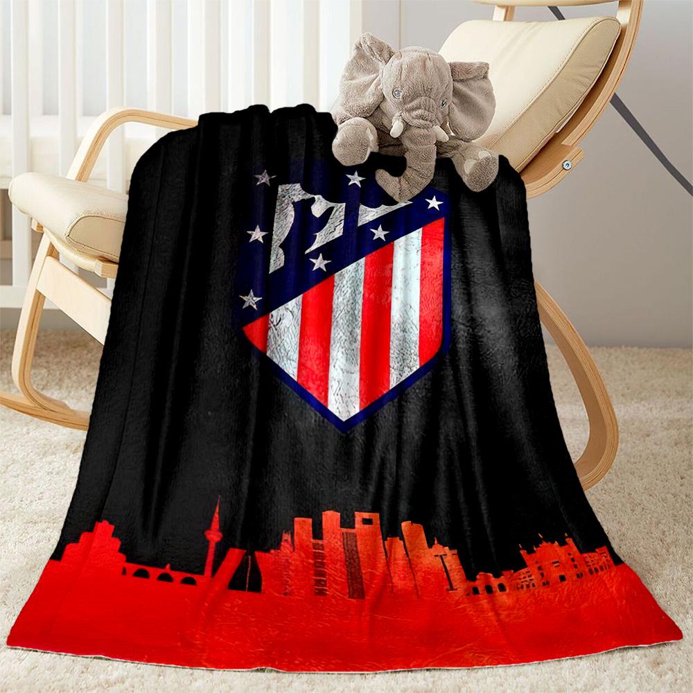 Atletico Madrid Blanket Soft Cozy Great For Seaside Couch Sofa For All Seasons Stylish Decor Suitable For Gifting Relatives And Friends