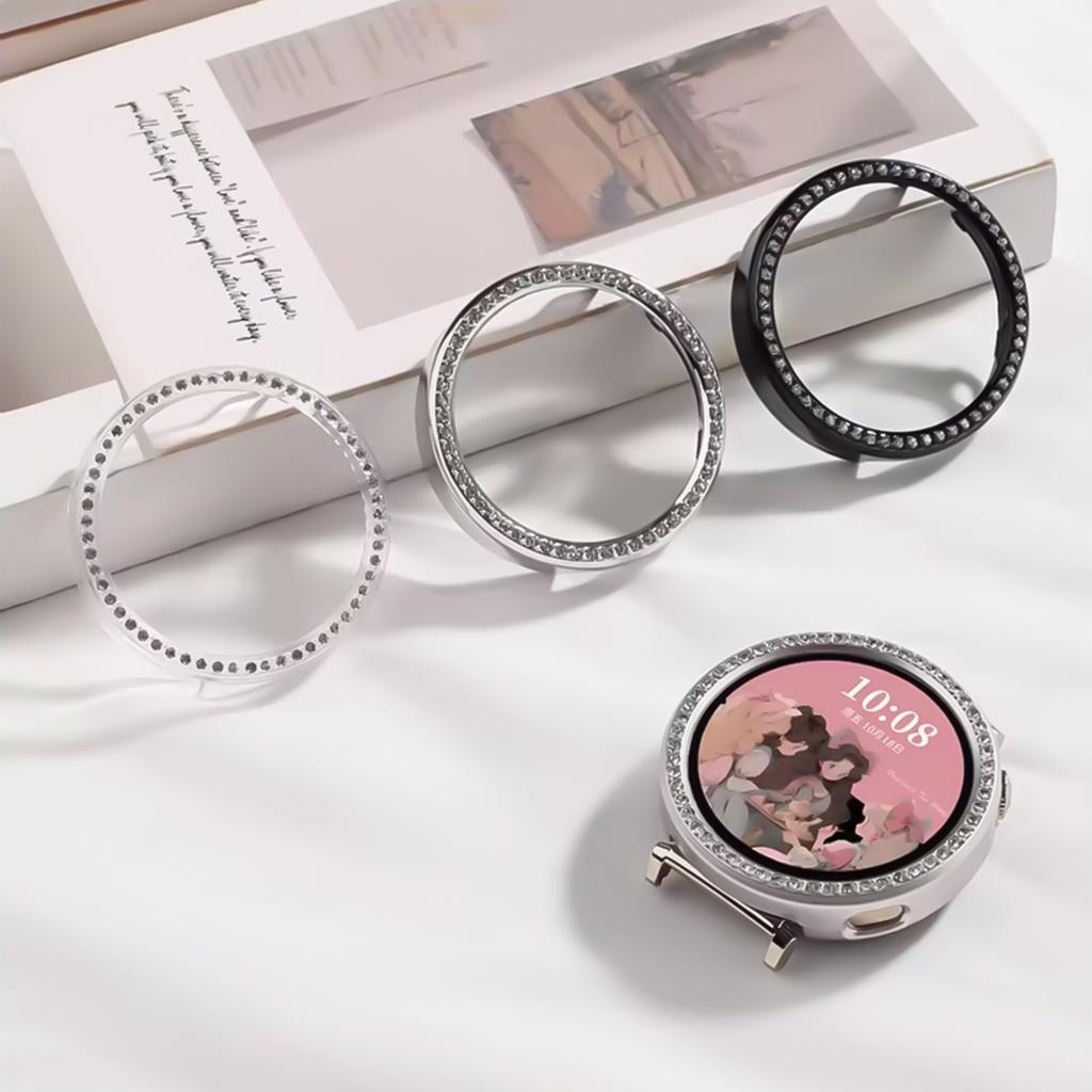 Блестящий полый корпус-рамка для Huawei Watch GT6 Алмазный хрустальный бампер-защита для Huawei Watch GT6 41 мм Аксессуар-оболочка