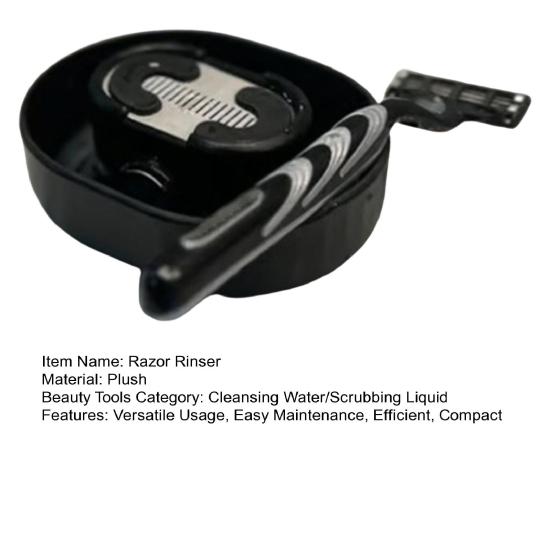 Компактный ополаскиватель для бритвы Технология струи воды Эффективно очищает бритву Фильтр 150 микрон Любая бритва с лезвиями Экономит воду Никаких шнуров Портативный инструмент для чистки бритвы