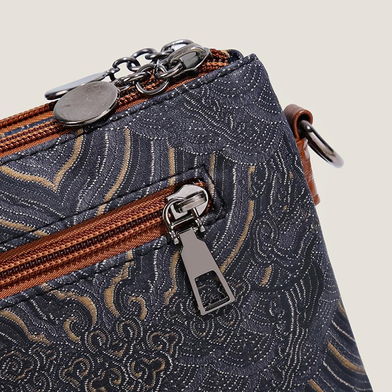 Women's Soft Leather Bag Crossbody Bag Large Capacity Shoulder Bag Multi-Layer Bag Mother Bag