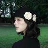 Elegant Floral Bowler Hat French Style Women's Formal hat Fashion Camellia Flower Cap  Lady