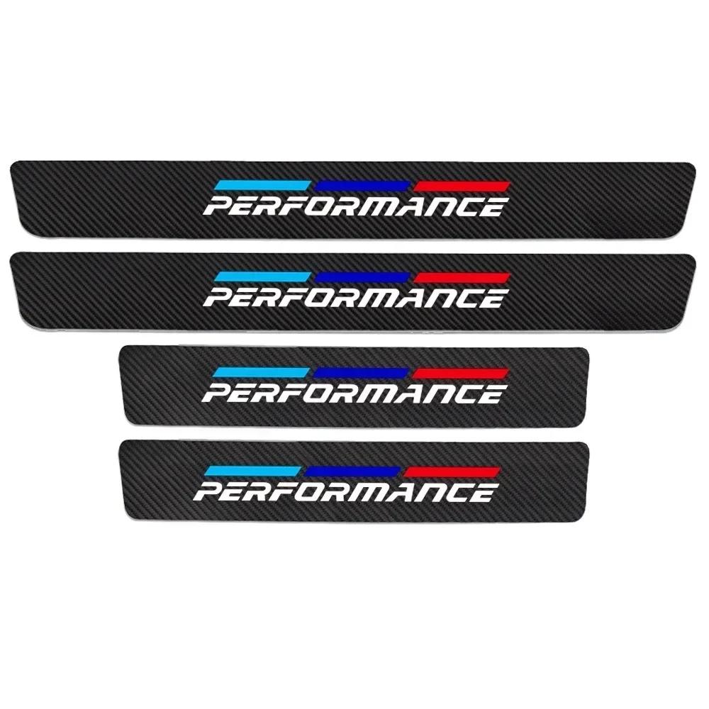 BALPJ1 4 шт. BMW M Performance Карбоновая накладка на порог автомобиля Наклейка на порог двери автомобиля Для BMW E30 E36 E39 E46 E60 E90 F10 F30
