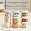 380/1100/1800ml Vacuum Sealed Tank Fresh-Keeping Kitchen Storage Jars Grains Cans  Kitchen